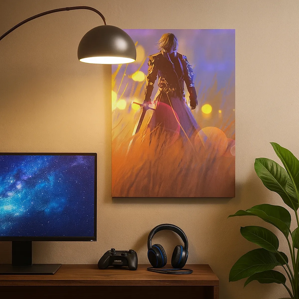 Schilderen op canvas - Dolende ridder - 50x70 cm