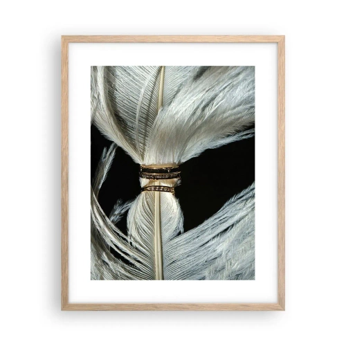 Een poster in een licht eiken lijst - ... en ik zal je niet verlaten ... - 40x50 cm