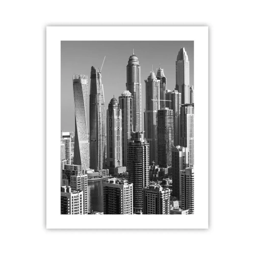 Poster - Stad in de woestijn - 40x50 cm
