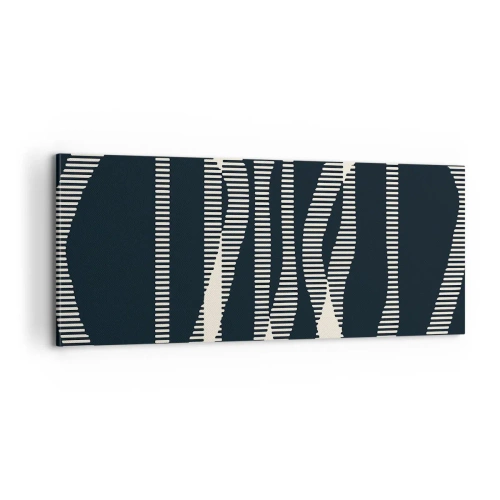 Schilderen op canvas - Een poging om de duisternis te doorbreken - 100x40 cm