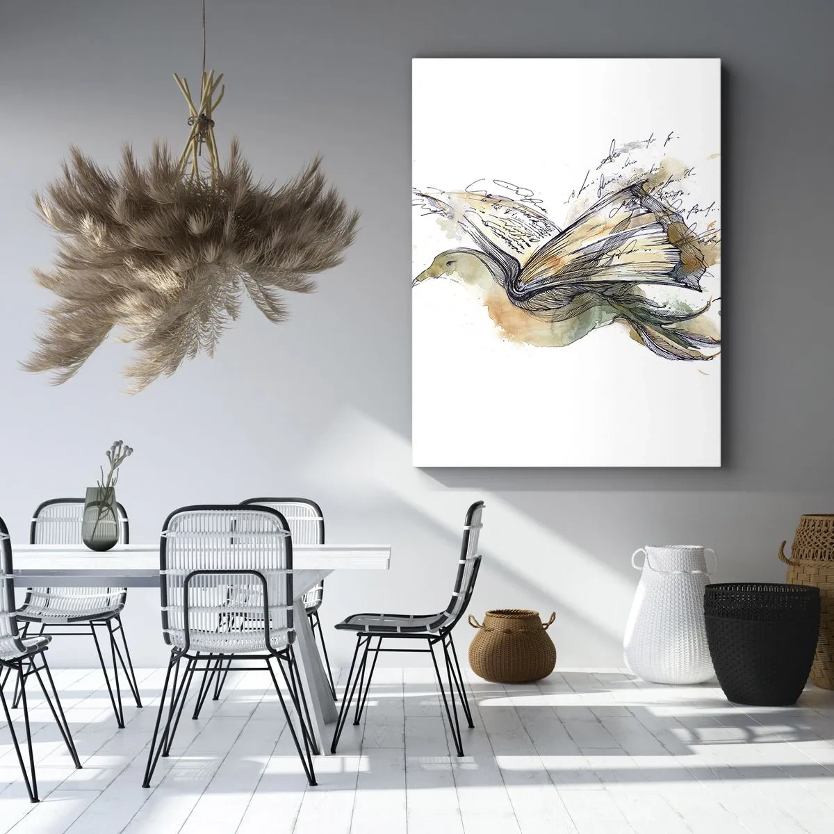 Schilderen op canvas - Op de vleugels van poëzie - 50x70 cm