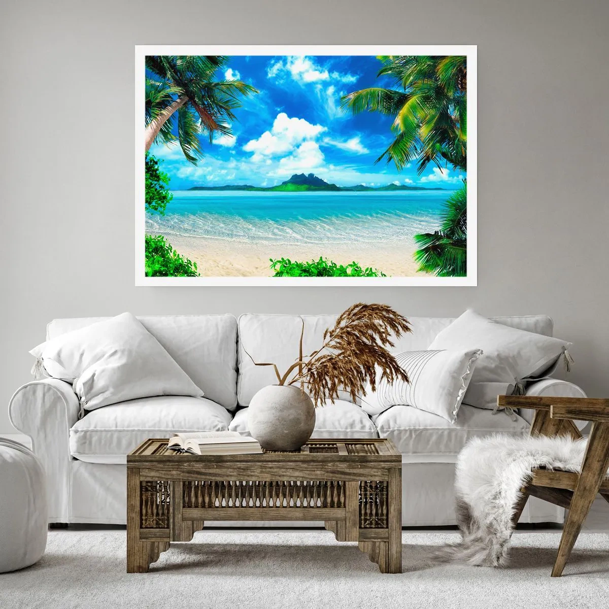 Poster - Het azuur van de tropen - 40x30 cm