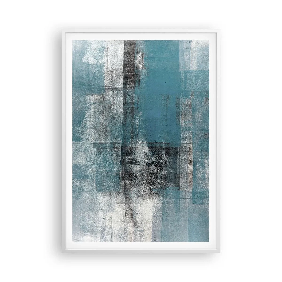 Poster in een witte lijst - Water en lucht - 70x100 cm