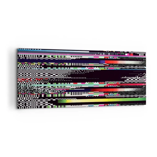 Schilderen op canvas - Het controlebeeld van de werkelijkheid - 100x40 cm