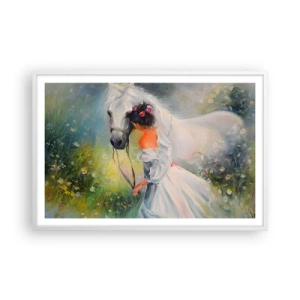 Poster in een witte lijst - Als uit een mooie droom - 91x61 cm