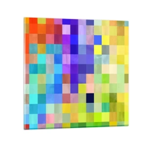 Schilderen op glas - Alle anderen, allemaal gelijk - 60x60 cm