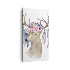 Schilderen op canvas - Zielgids - zachtaardig, onschuldig - 65x120 cm