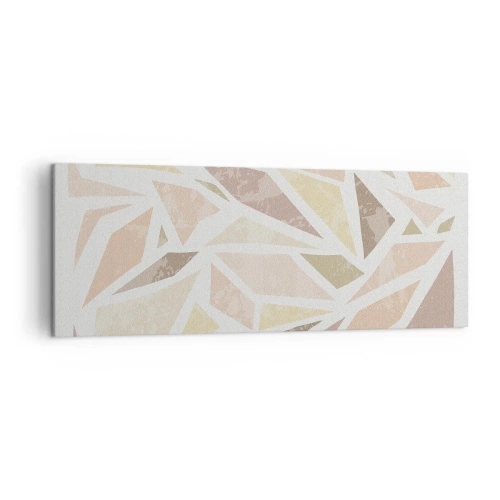 Schilderen op canvas - Gebrandschilderd glas compositie - 140x50 cm