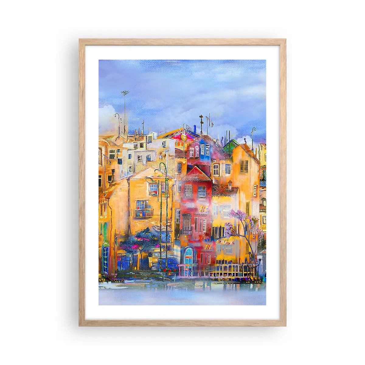 Een poster in een licht eiken lijst - Wij zijn samen - 50x70 cm