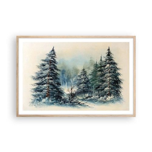 Een poster in een licht eiken lijst - Klaar voor kerst - 91x61 cm