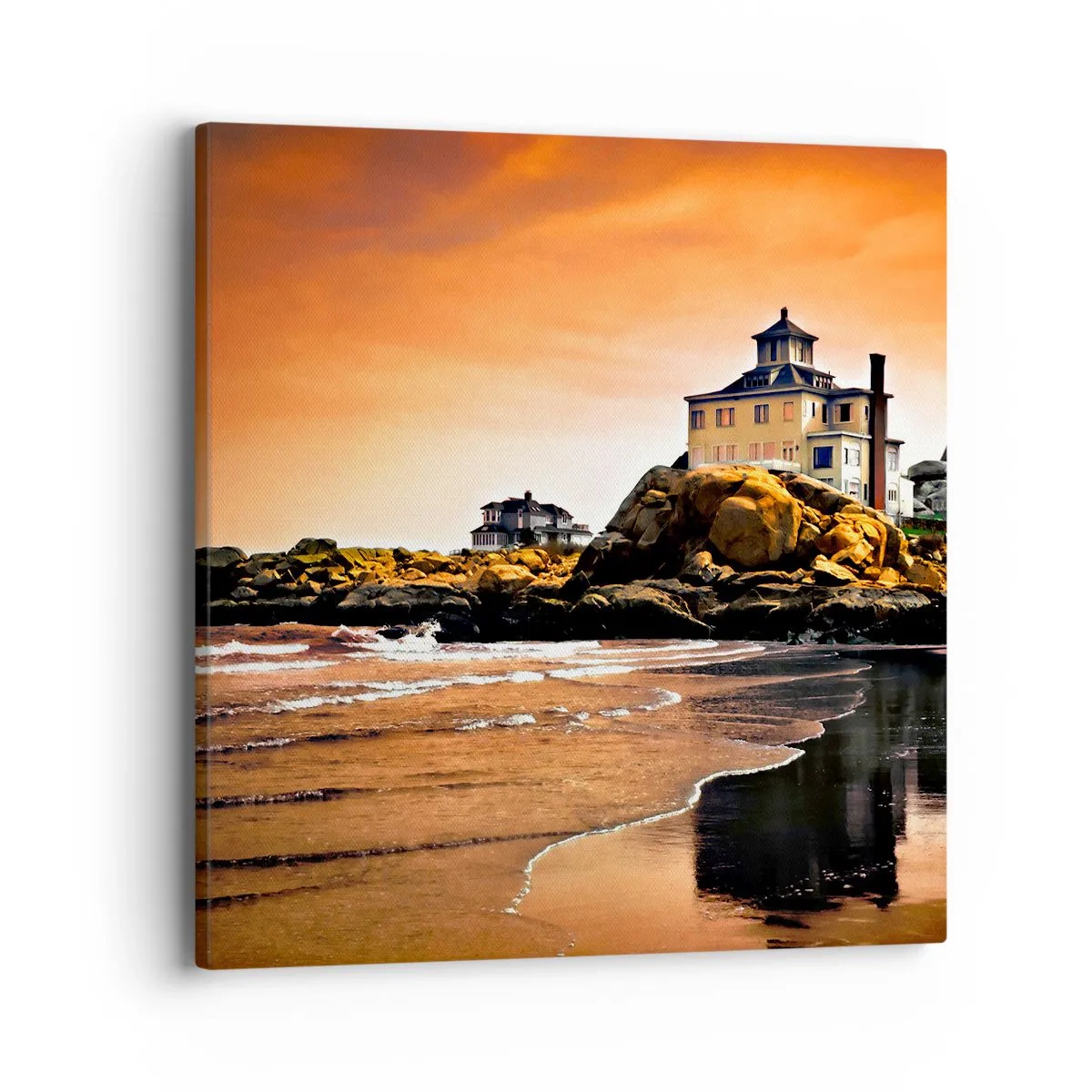 Schilderen op canvas - Westkust elegantie - 40x40 cm