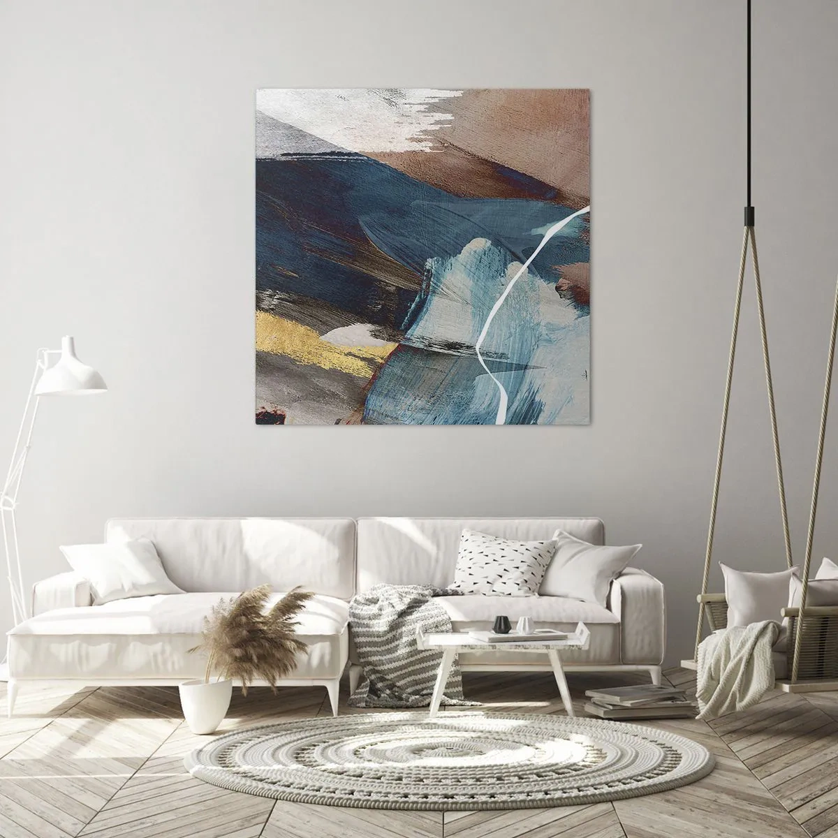 Schilderen op canvas - Met panache en energie - 30x30 cm