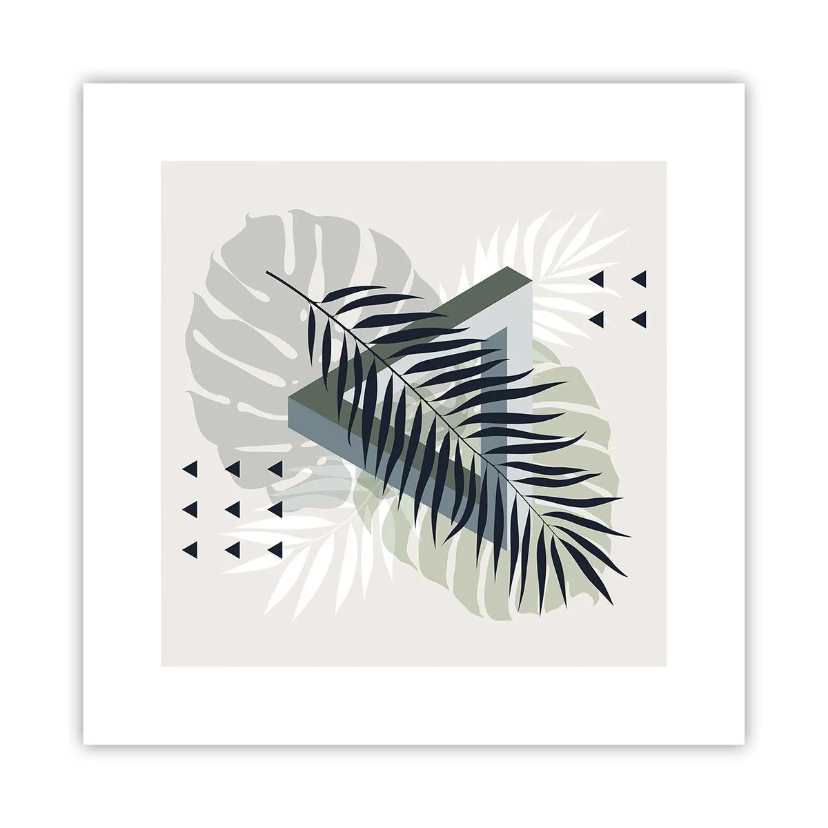 Poster - Natuur en geometrie - twee orden? - 30x30 cm