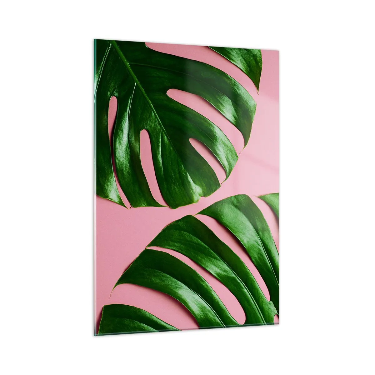 Schilderen op glas - Groene rendez-vous - 50x70 cm