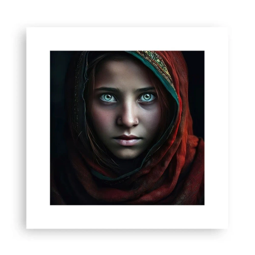 Poster - Oosterse prinses - 30x30 cm