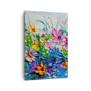 Schilderen op canvas - Helemaal geen stilleven - 70x100 cm