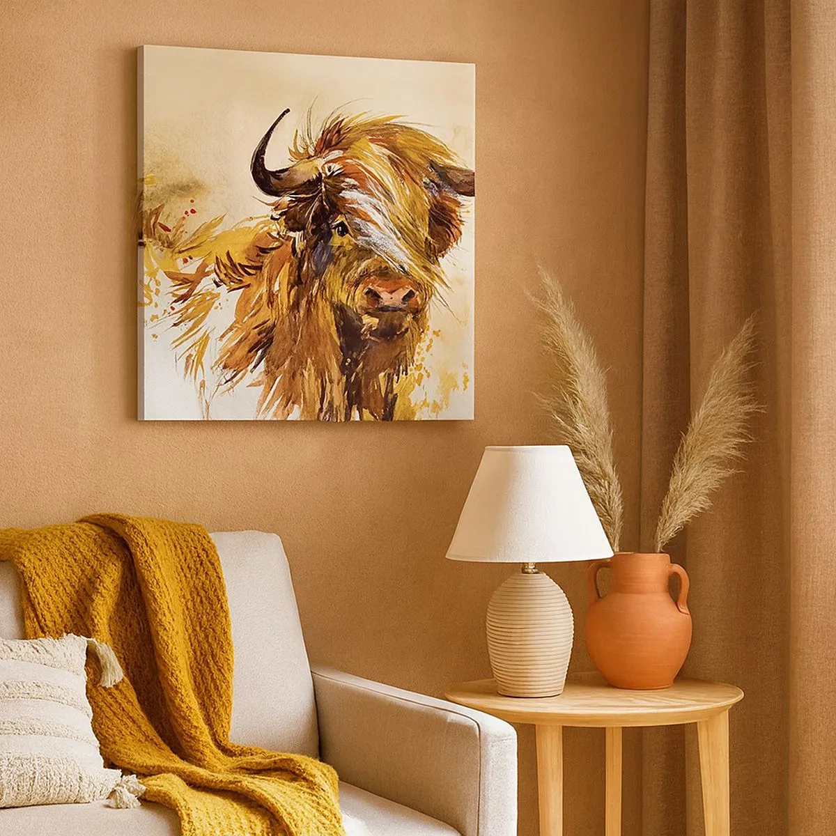 Schilderen op canvas - Trots van de jager - 30x30 cm