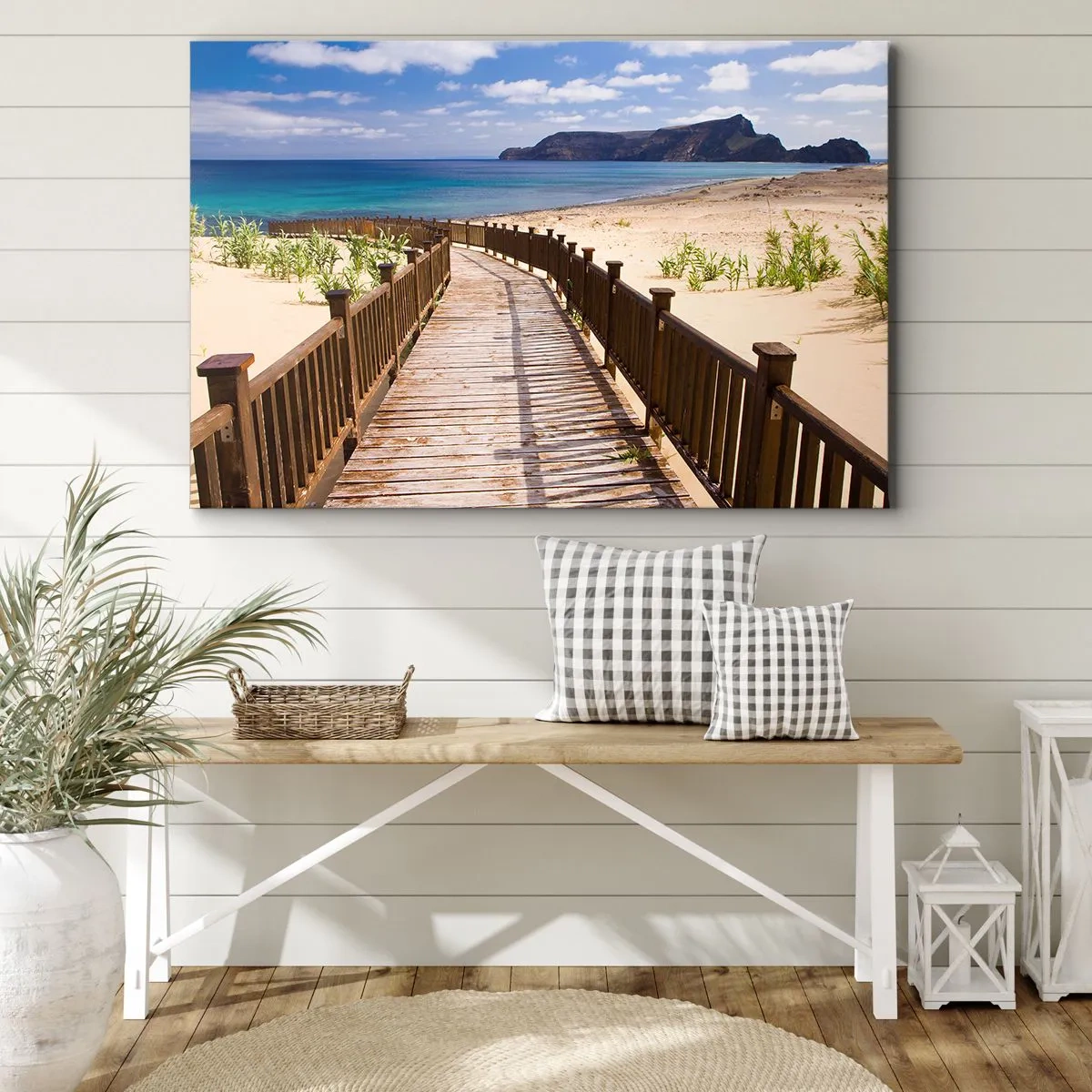 Schilderen op canvas - Neem me mee naar de gelukkige eilanden - 100x70 cm