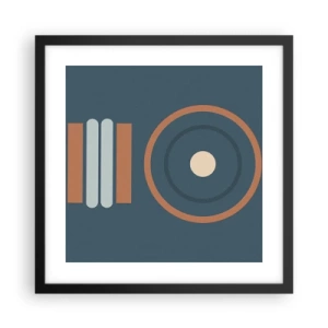 Poster in een zwarte lijst - De essentie van dingen - 40x40 cm