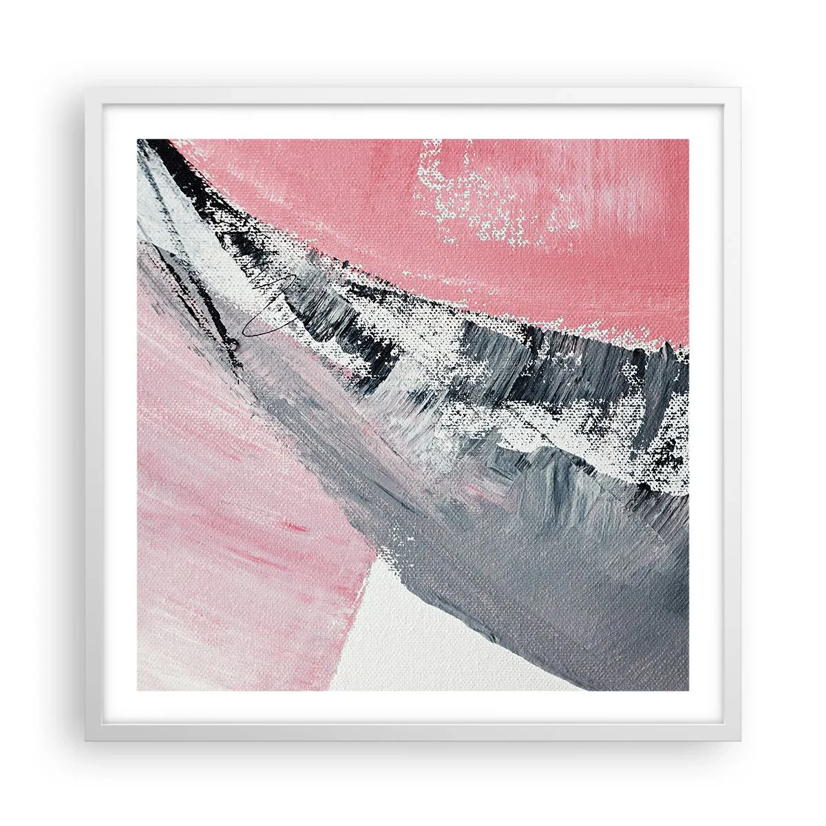 Poster in een witte lijst - Bijpassende compositie - 60x60 cm