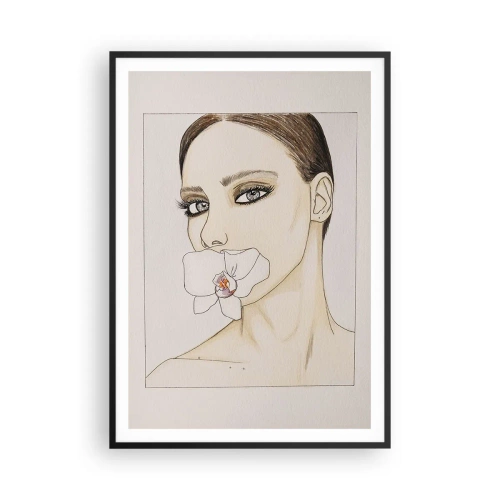 Poster in een zwarte lijst - Een symbool van elegantie en schoonheid - 70x100 cm