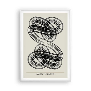 Poster in een witte lijst - Het kwam er spontaan uit - 70x100 cm