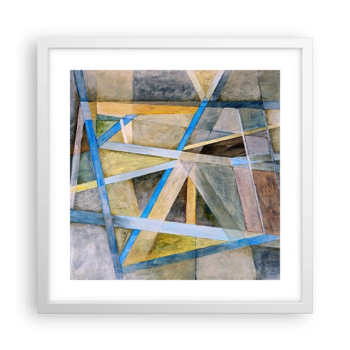 Poster in een witte lijst - Recht of diagonaal? - 40x40 cm