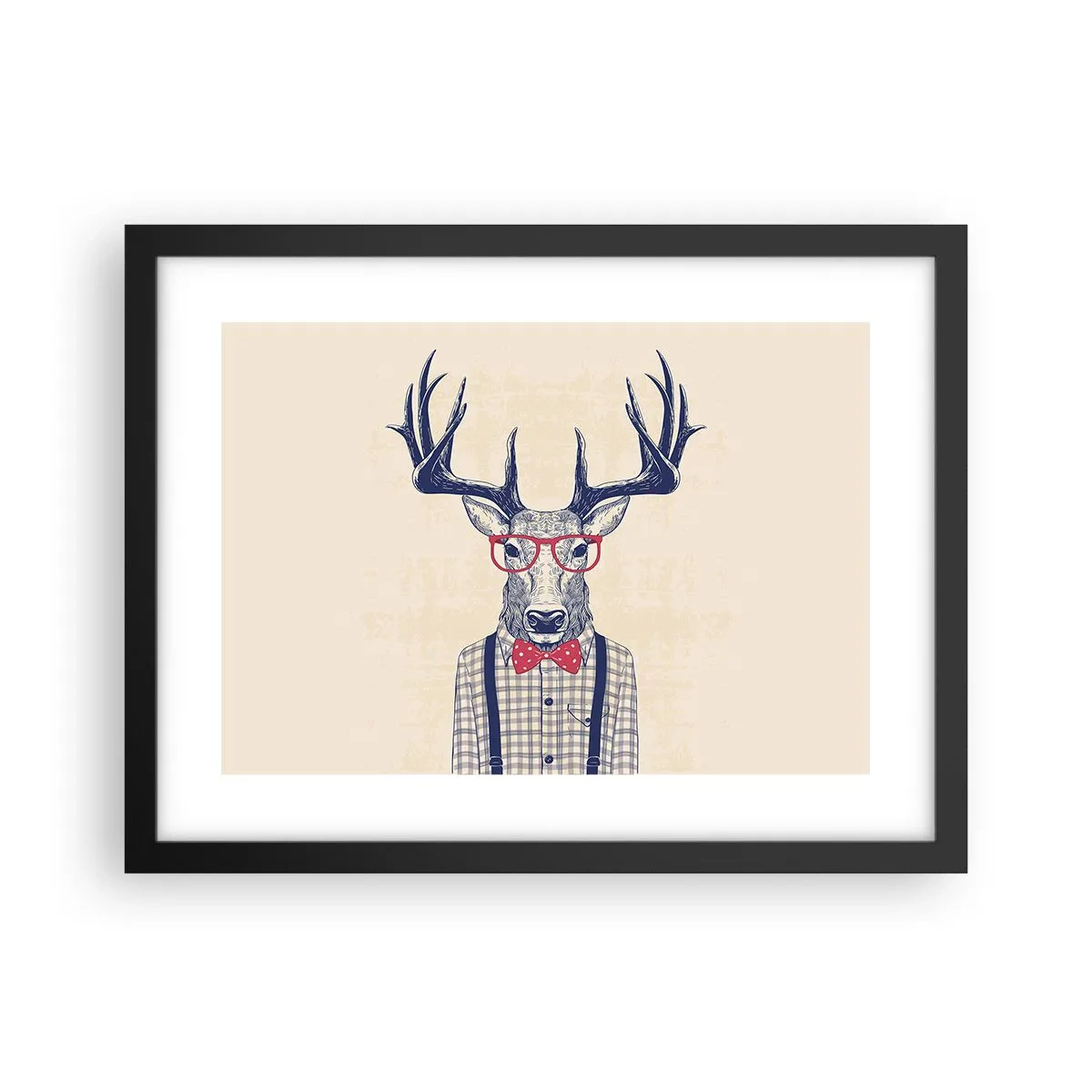 Poster in een zwarte lijst - Een grappig extravaganza - 40x30 cm