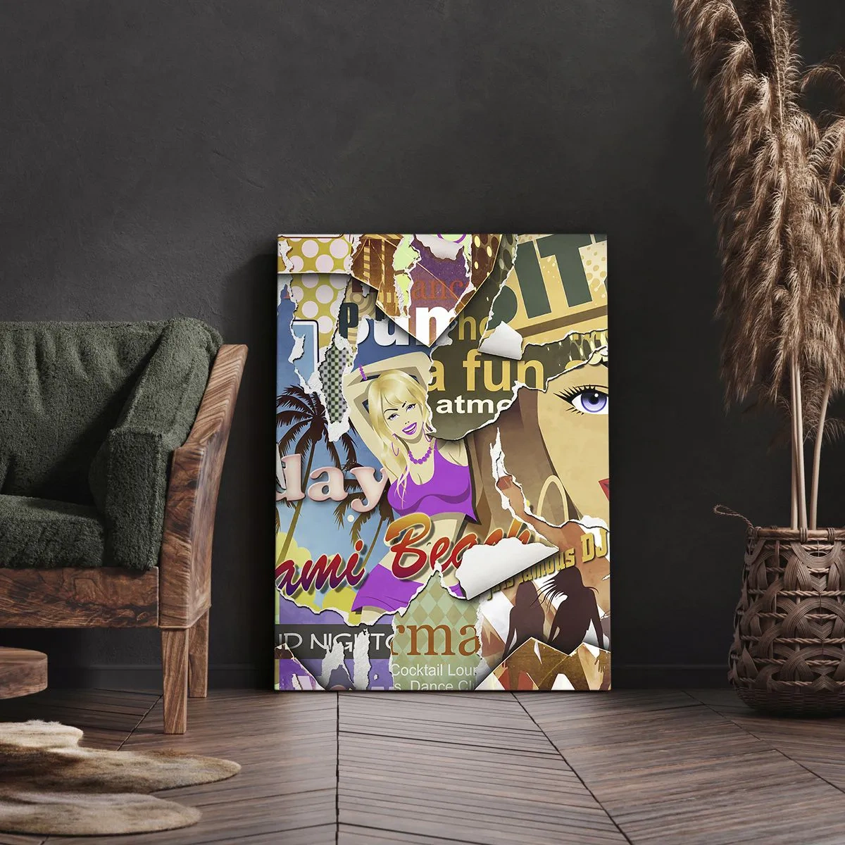 Schilderen op canvas - Zomerse flashbacks - 65x120 cm