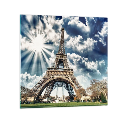 Schilderen op glas - De enige zo onder de zon - 70x70 cm