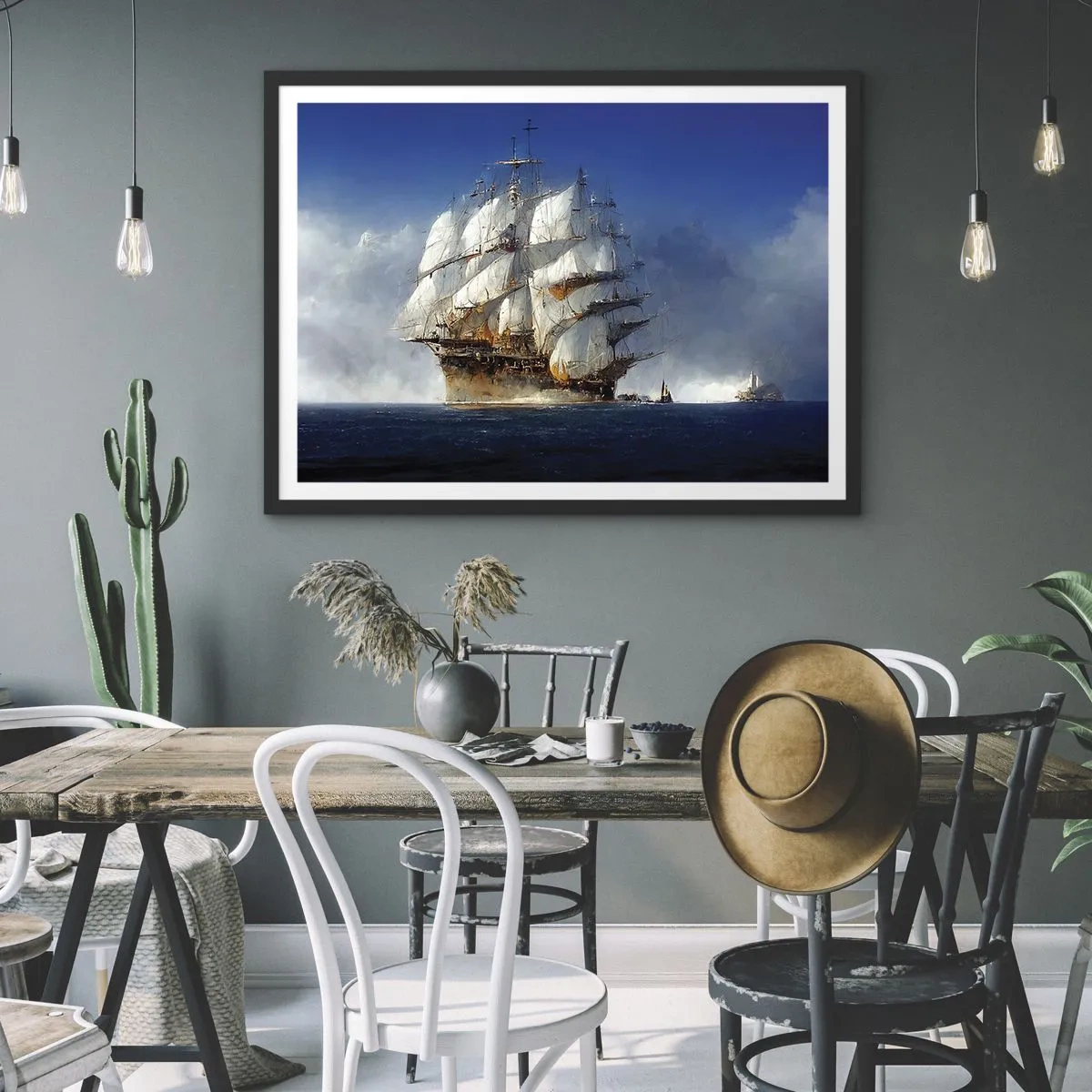 Poster in een zwarte lijst - The great glory! - 50x40 cm