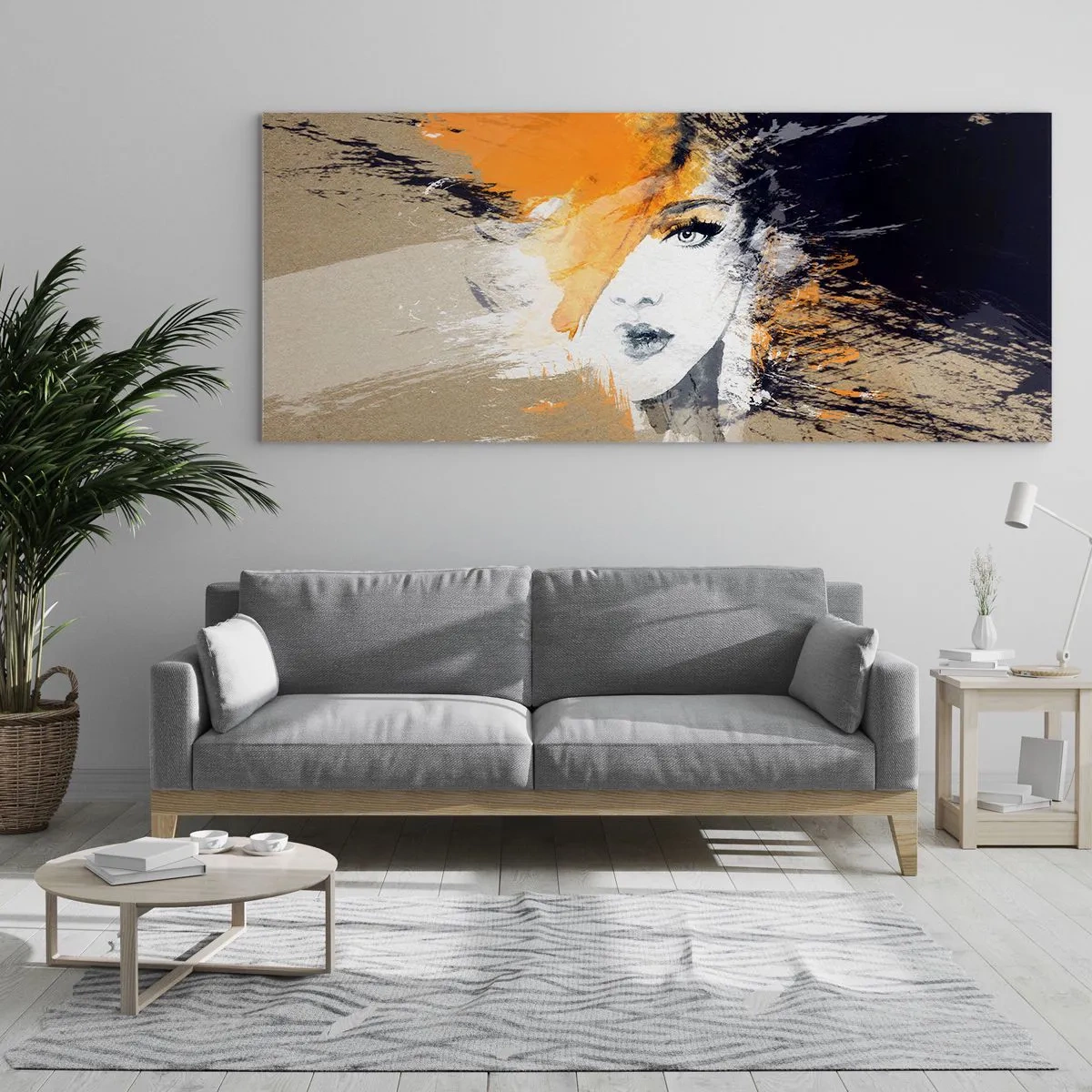 Schilderen op glas - En er is licht - 100x40 cm