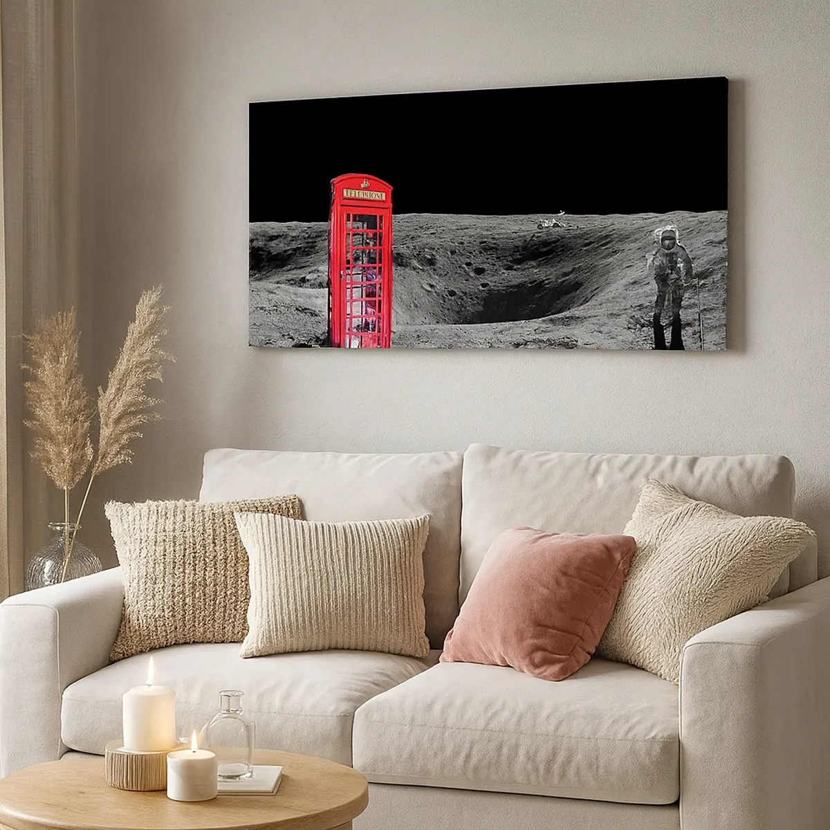 Schilderen op canvas - Een kosmische grap - 30x30 cm