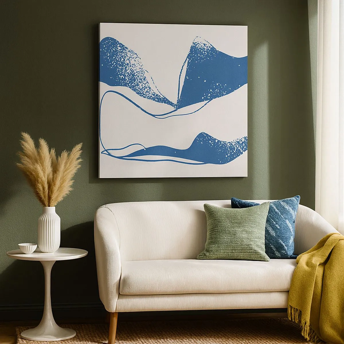 Schilderen op canvas - Gevleugelde abstractie - 30x30 cm