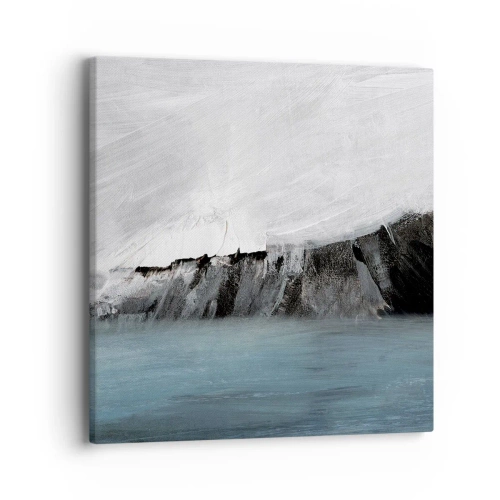 Schilderen op canvas - Water – aarde: botsing der elementen - 40x40 cm
