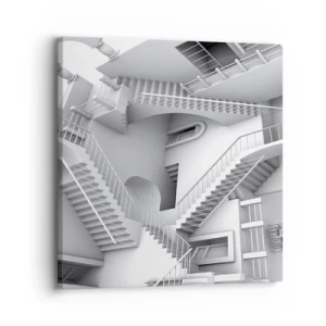 Schilderen op canvas - De paradoxen van de ruimte - 30x30 cm