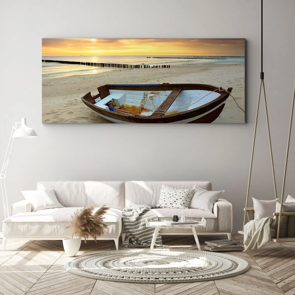 Schilderen op canvas - Er zijn geen mooiere stranden meer - 160x50 cm