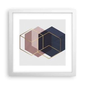 Poster in een witte lijst - De kracht van eenvoud - 30x30 cm