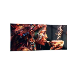 Schilderen op glas - Magisch ritueel - 120x50 cm