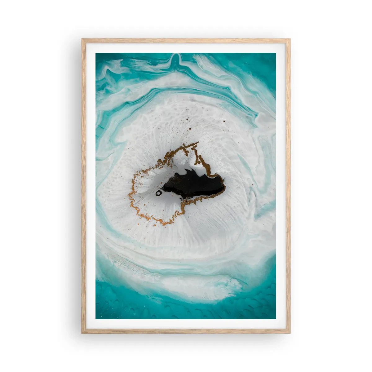 Een poster in een licht eiken lijst - Binnendringen - 70x100 cm