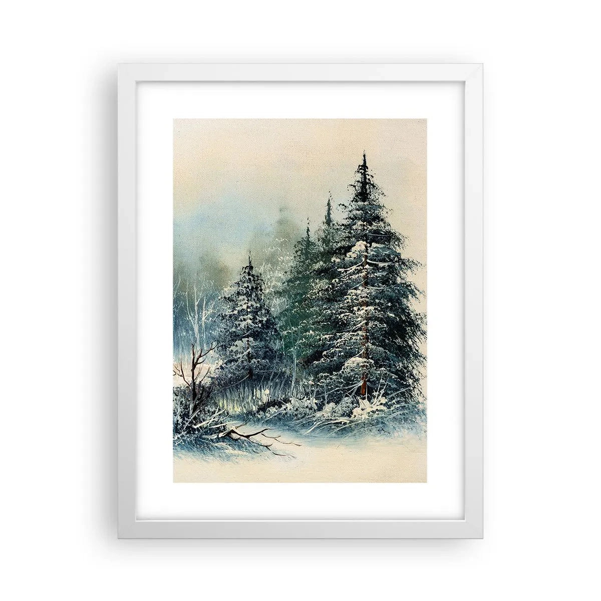 Poster in een witte lijst - Klaar voor kerst - 30x40 cm