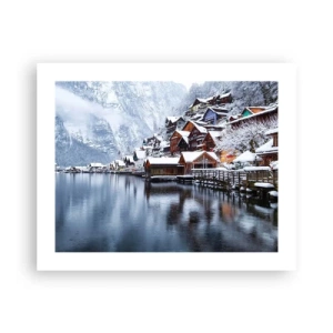 Poster - In winterdecoratie - 50x40 cm
