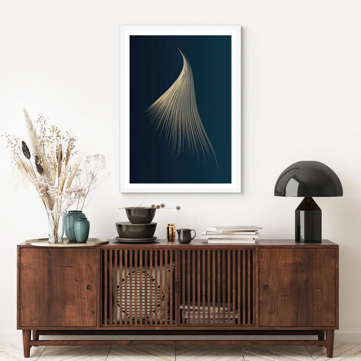 Poster in een witte lijst - Als het haar van een engel - 30x40 cm
