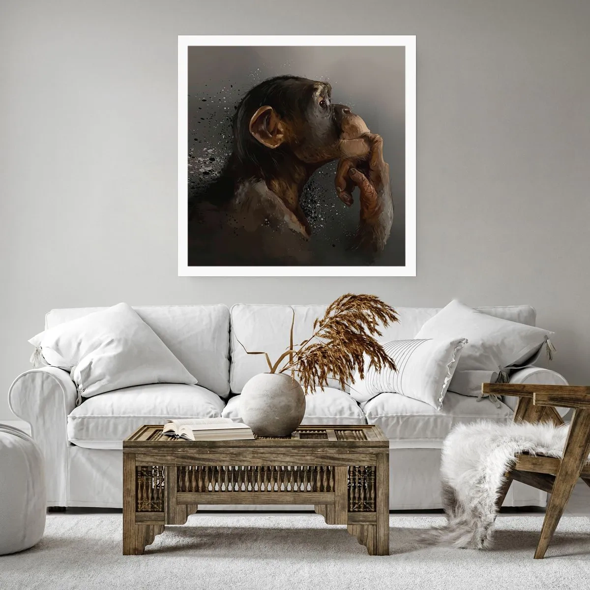 Poster - Zeker een denker - 40x40 cm