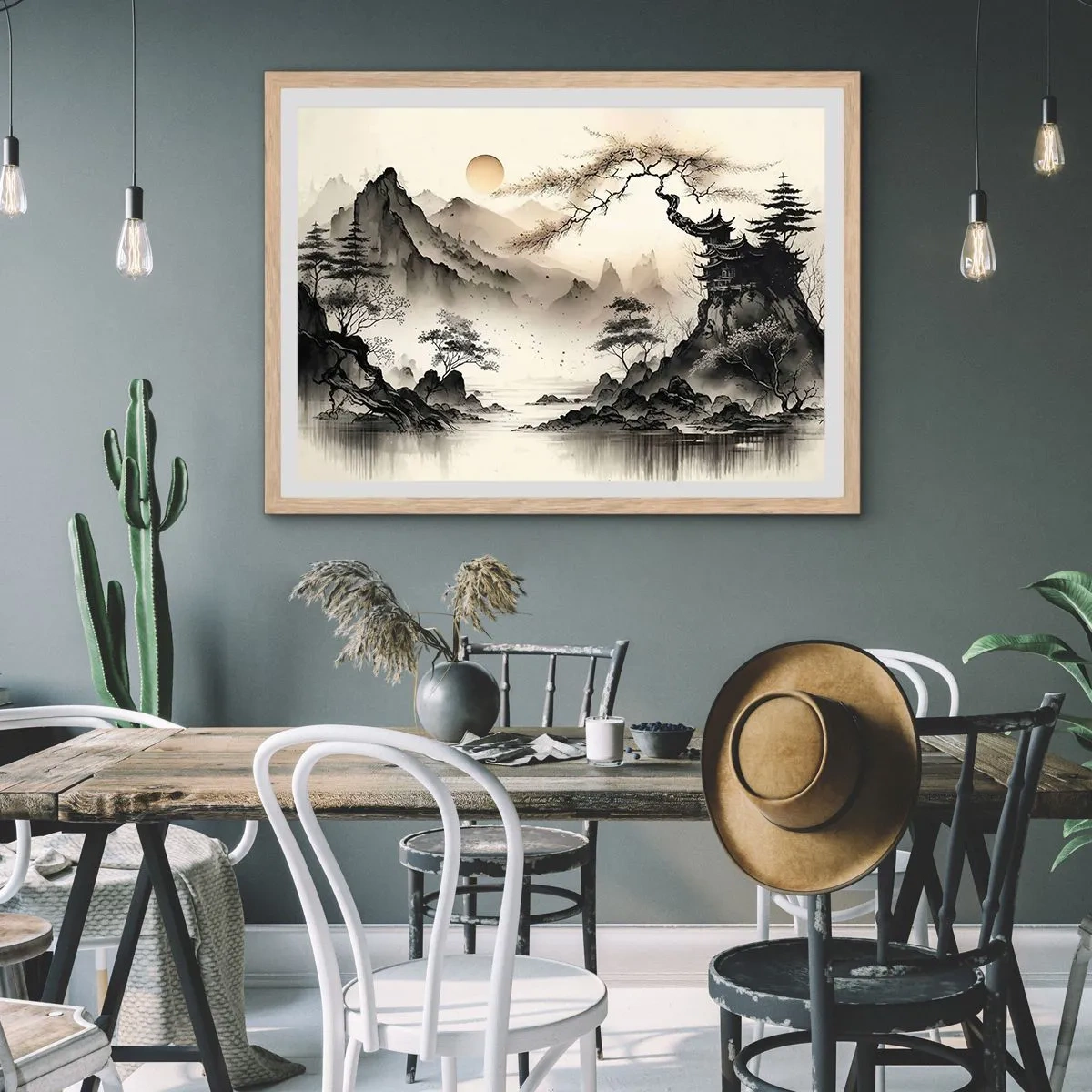 Een poster in een licht eiken lijst - De unieke charme van het Oosten - 50x40 cm