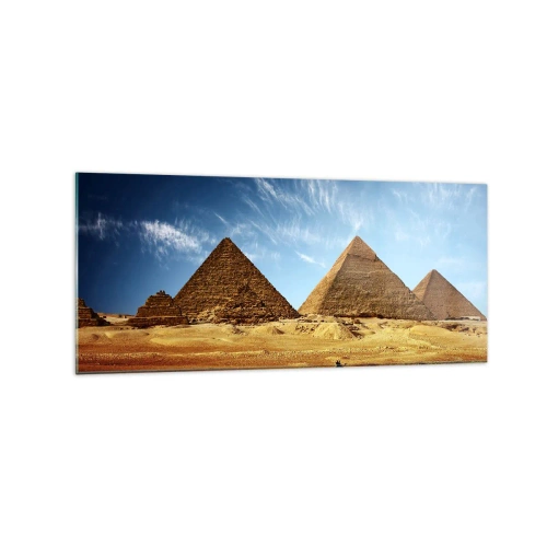 Schilderen op glas - 40 eeuwen kijken naar je - 120x50 cm