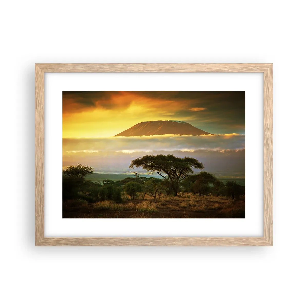 Een poster in een licht eiken lijst - Een reizigersdroom - 40x30 cm