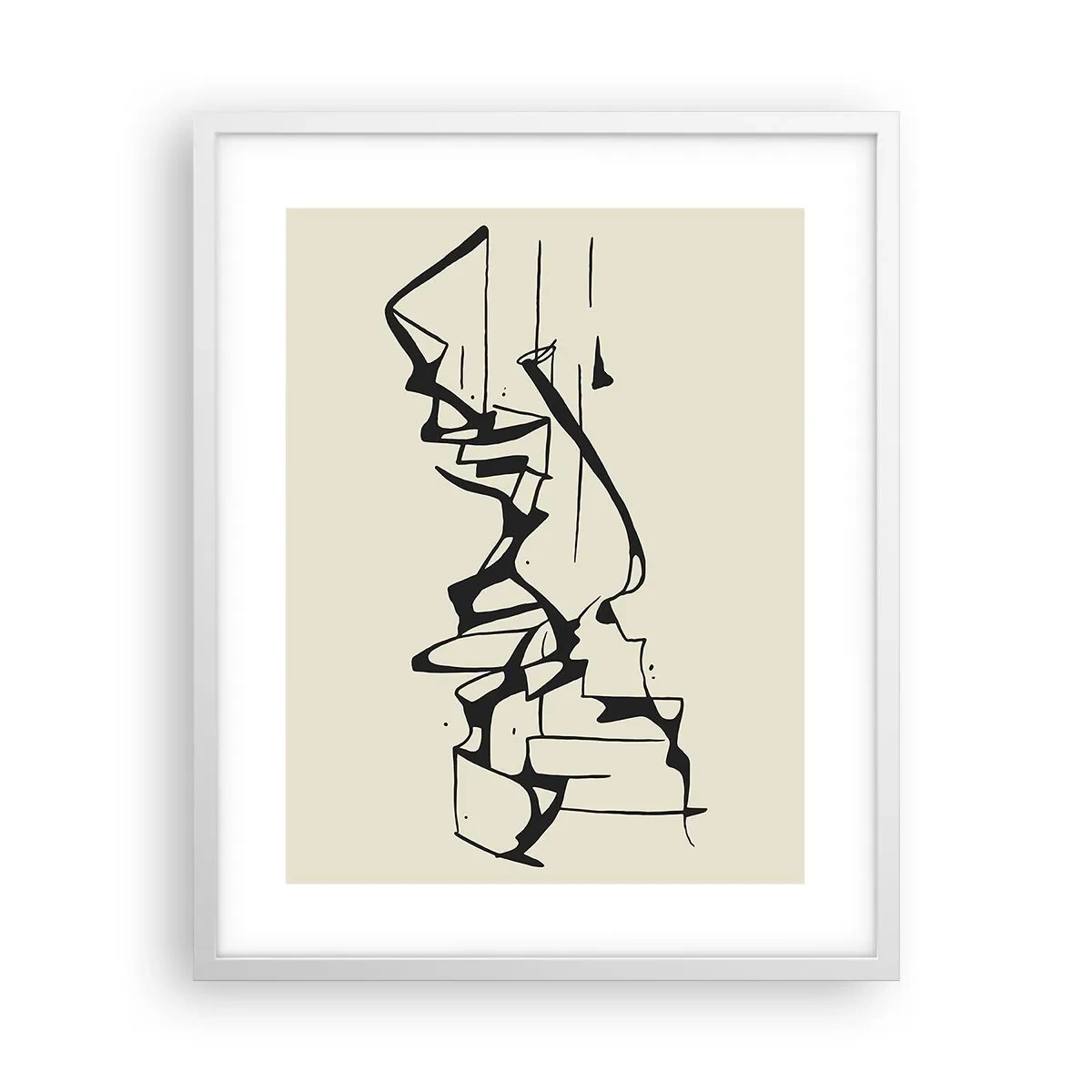 Poster in een witte lijst - Misschien een landschap - 40x50 cm