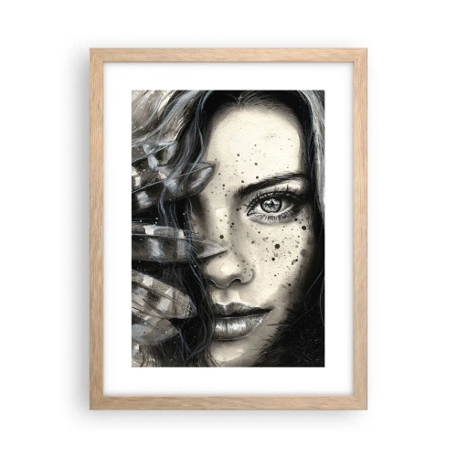 Een poster in een licht eiken lijst - Wilde schoonheid - 30x40 cm