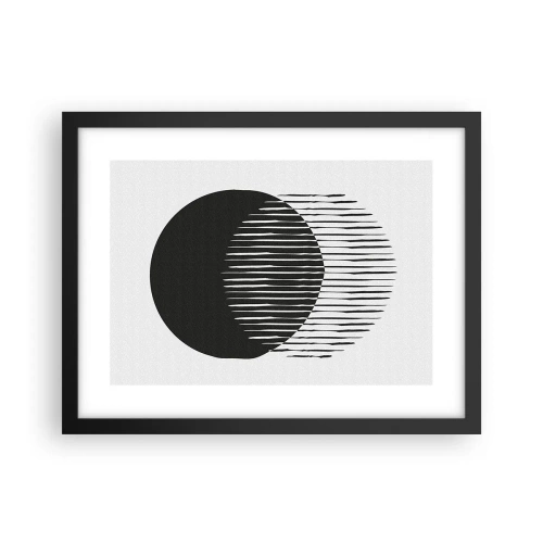 Poster in een zwarte lijst - Zijn alter ego - 40x30 cm